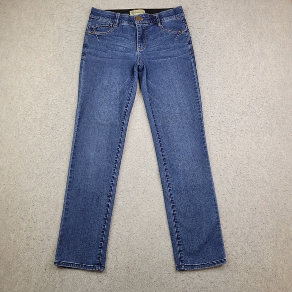 Democracy Ab Technology Straight Jeans Womens Blue Stretch Denim Size 6 - Picture 1 of 11